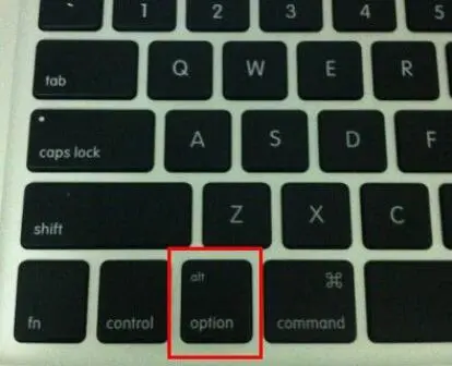 苹果笔记本进入u盘启动按哪个键